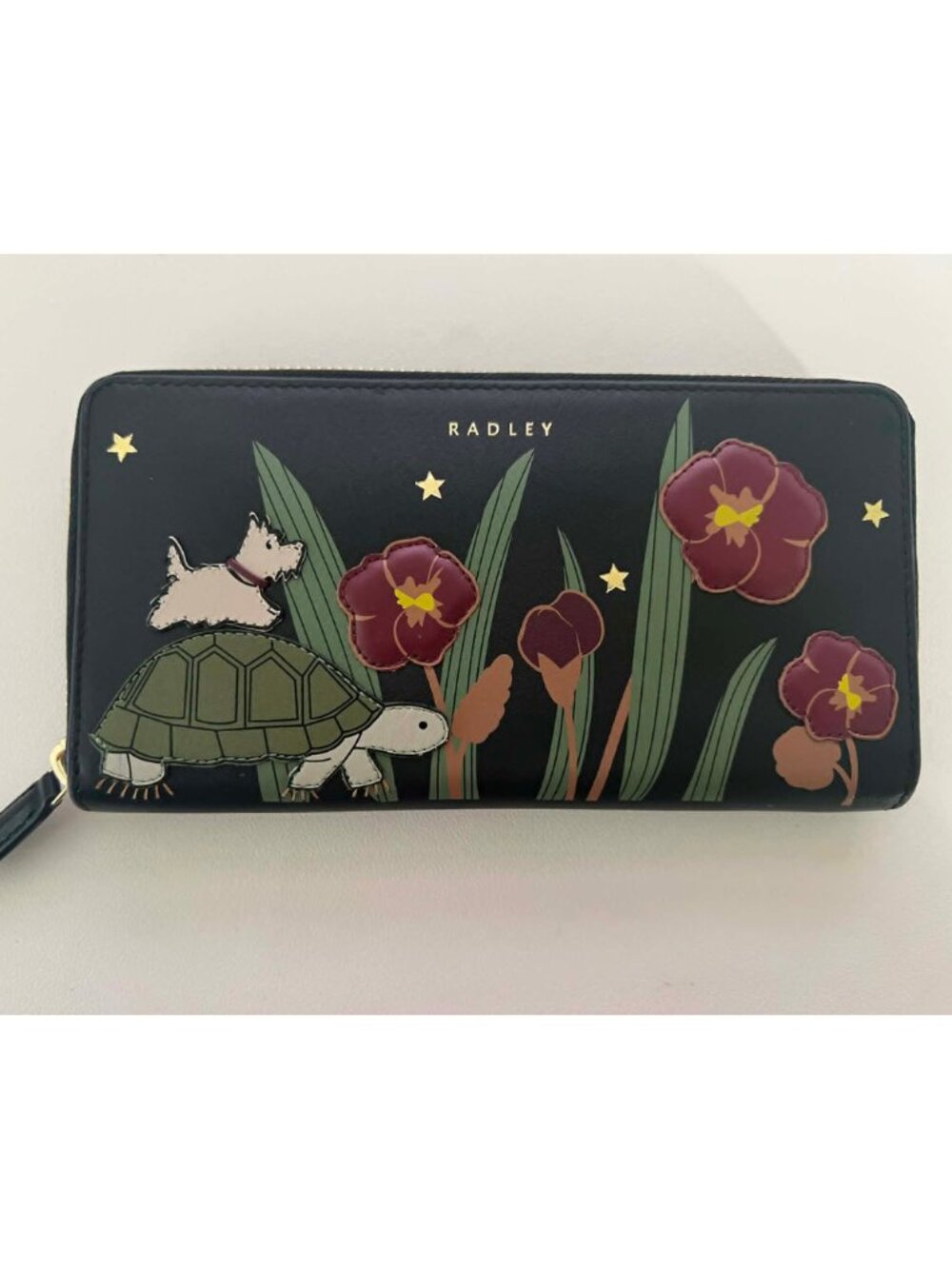 Radley London Midnight Wanderer Large Zip Around Wallet in Black